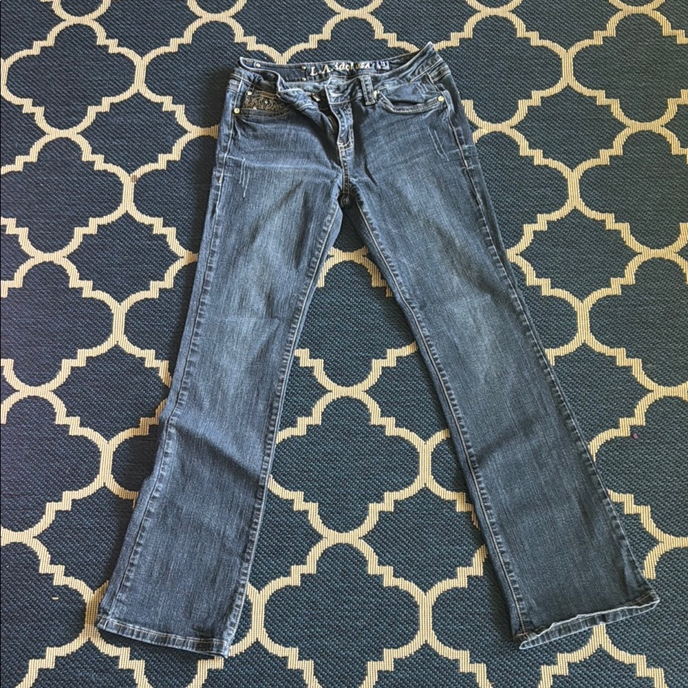 L.A. Idol Blue Boot Cut Jeans Classic Fit
